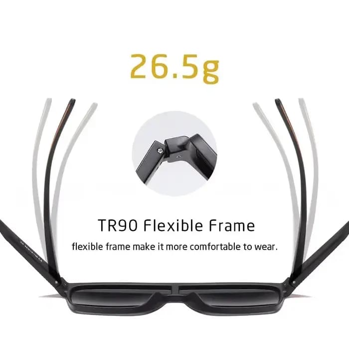 CRIXALIS mode lunettes de soleil polarisées pour hommes carré surdimensionné Anti-éblouissement pilo
