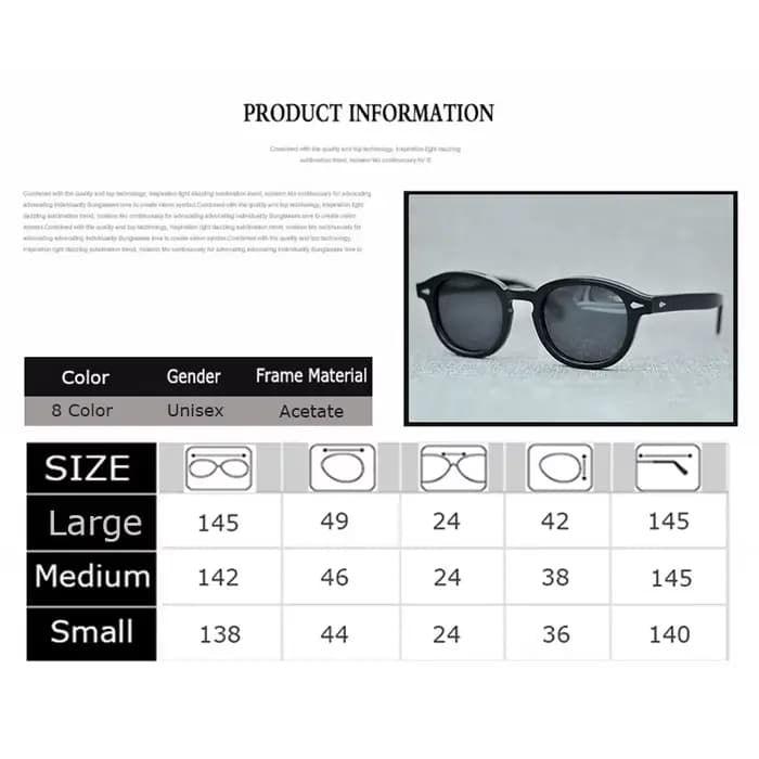 Johnny Depp lunettes de soleil polarisées hommes femmes marque de luxe Style de créateur lunettes de