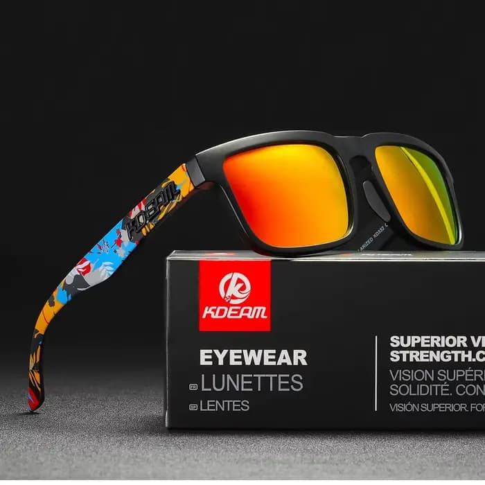 Kdeam – lunettes de soleil polarisées de haute qualité pour hommes et femmes, marque unisexe, tendan