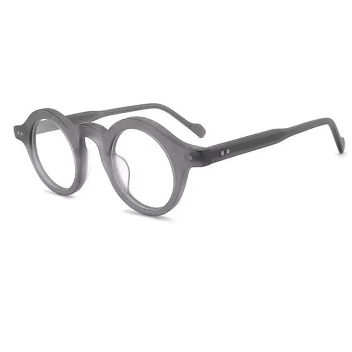 Lunettes optiques rondes en acétate pour hommes et femmes, lunettes à rivets décontractées, montures