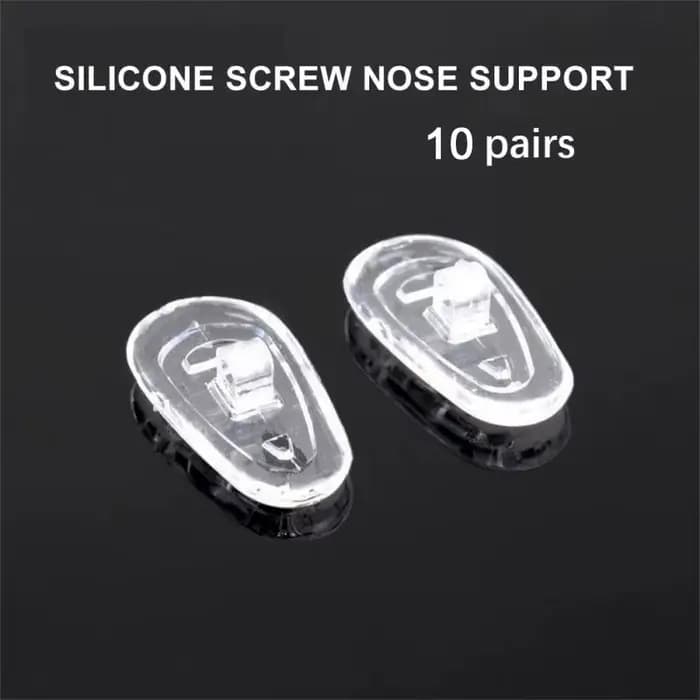 10/25/50 paires/ensemble plaquettes nasales en Silicone pour lunettes plaquettes nasales souples lun