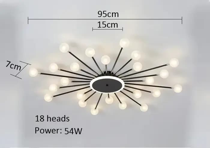 Lustres en verre modernes pour salon lustre créatif chambre cuisine LED lumières éclairage intérieur