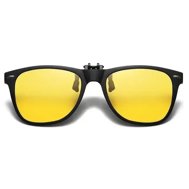 Lunettes de soleil polarisées à Clip pour hommes, pour conducteur de voiture, Vision nocturne, Anti-