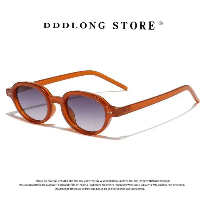 DDDLONG rétro mode ovale Punk Y2k lunettes de soleil femmes hommes lunettes de soleil Vintage UV400