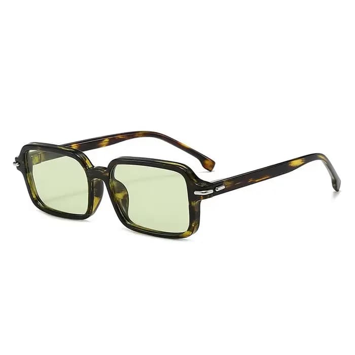 Lunettes de soleil rectangulaires à la mode pour hommes et femmes, marque de luxe rétro, petites lun