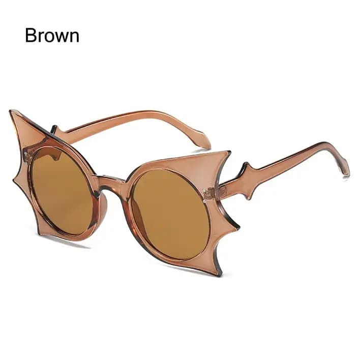 Lunettes de soleil chauve-souris uniques pour femmes, lunettes gothiques sans monture, lunettes amus
