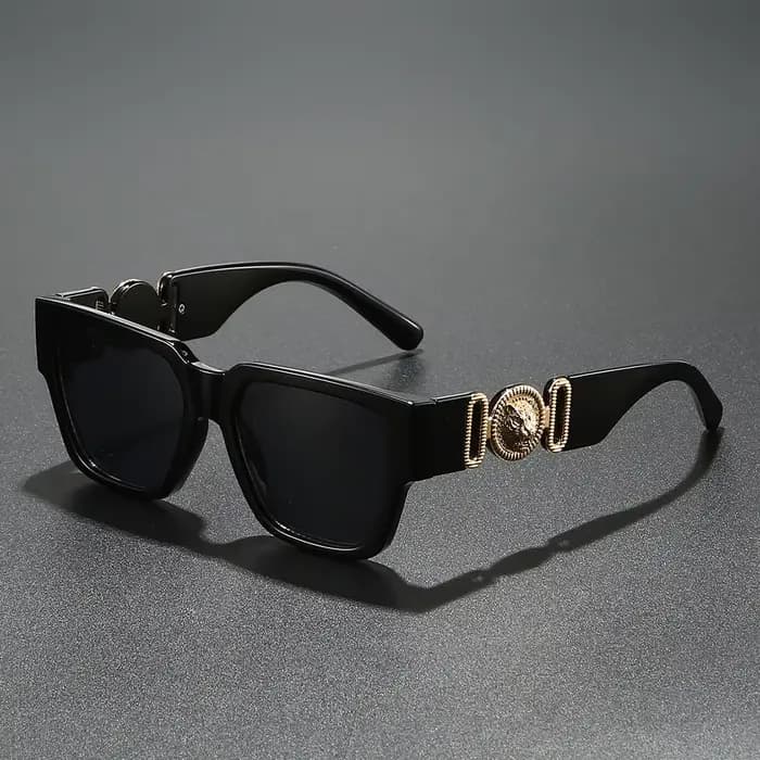 Nouvelles Lunettes de Soleil de Luxe 2025 pour Hommes et Femmes, Modèle Carré Lion, Designer de Marq
