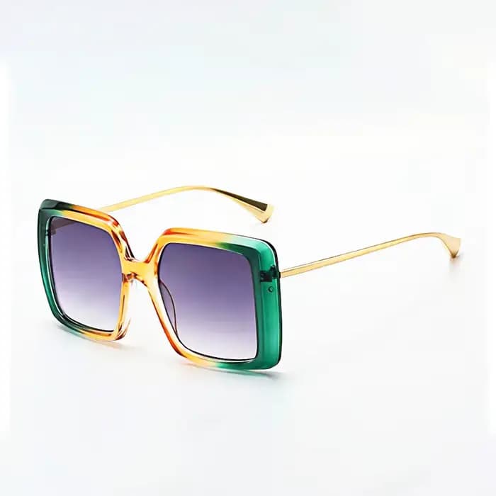 Lunettes de soleil Vintage tendance pour femmes, monture métallique, dégradé multicolore, cadeaux po