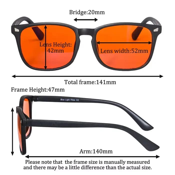 Lunettes pour hommes lunettes d'ordinateur bloquant la lumière bleue Orange jaune verres clairs lune