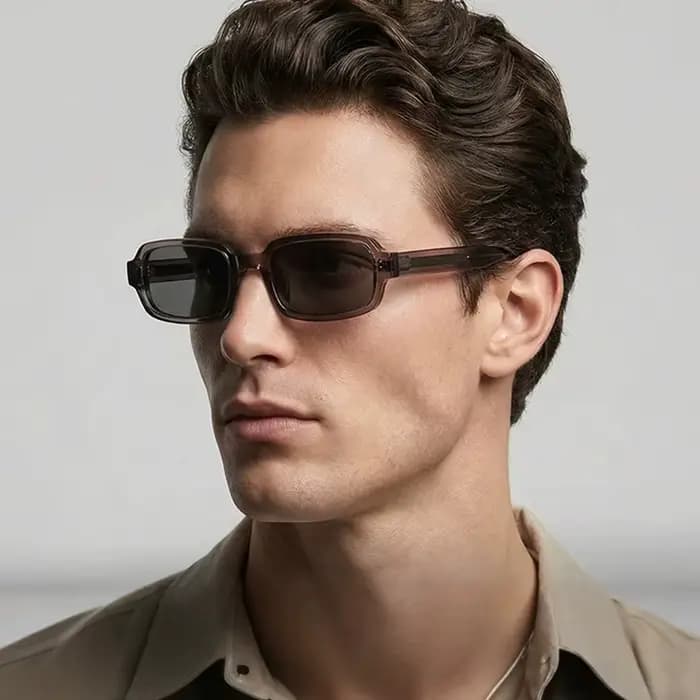 Lunettes de soleil polarisées carrées de petite taille, monture TR, lunettes de créateur de luxe, lu