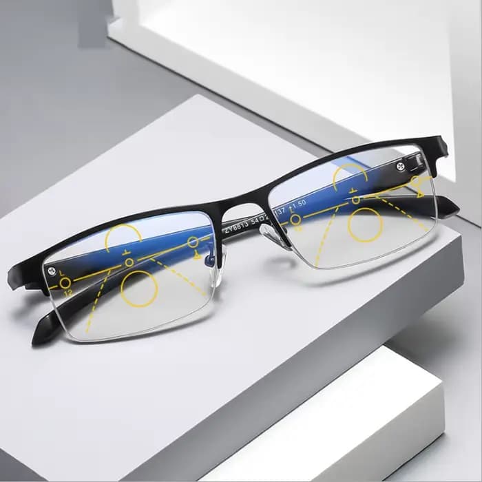 Lunettes de lecture photochromiques progressives intelligentes pour hommes TR90, multifocales, Anti