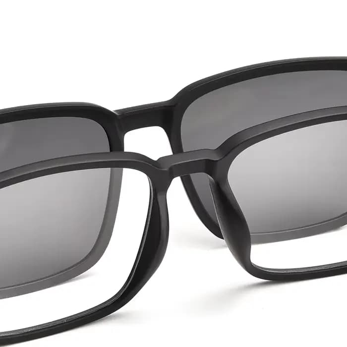 YIMARUILI – lunettes carrées à Clip magnétique, polarisées, Vision nocturne, Prescription optique, m