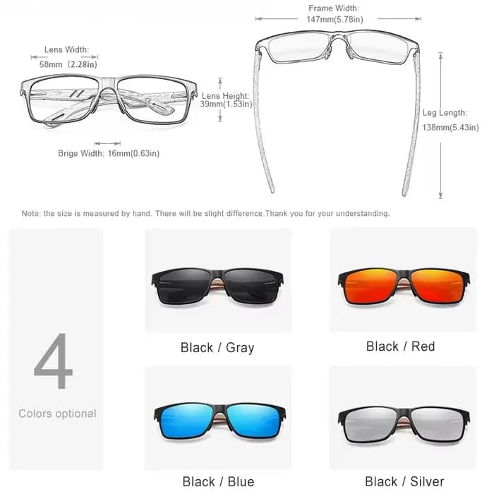 KINGSEVEN aluminium fait à la main en bois de noyer lunettes de soleil hommes haute qualité lunettes