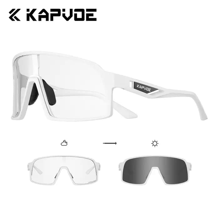Lunettes de cyclisme photochromiques KAPVOE 2026 pour VTT, sport, cyclisme, hommes, protection UV400