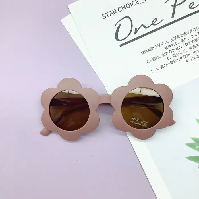 Lunettes de soleil tournesol super mignonnes pour enfants, protection UV, lunettes multi-documents,