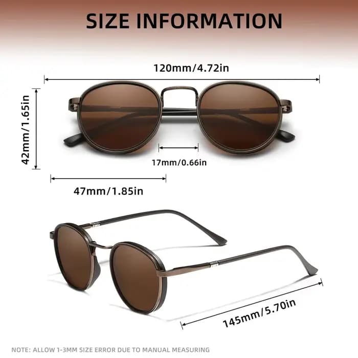 KINGDREAM – lunettes de soleil rondes polarisées UV400 pour hommes et femmes, de luxe, Vintage, verr