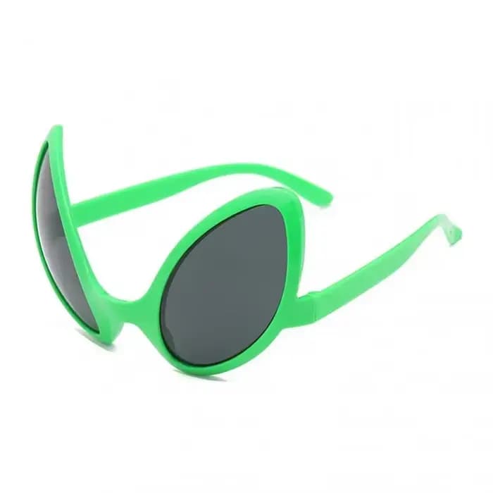 Lunettes de soleil fantaisie vertes, formes alternatives, verres arc-en-ciel, lunettes de soleil noi