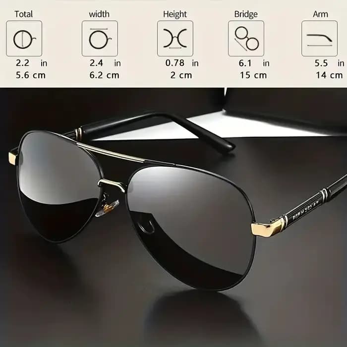 Lunettes de soleil polarisées hommes monture métallique qualité lunettes de soleil marque Design mâl