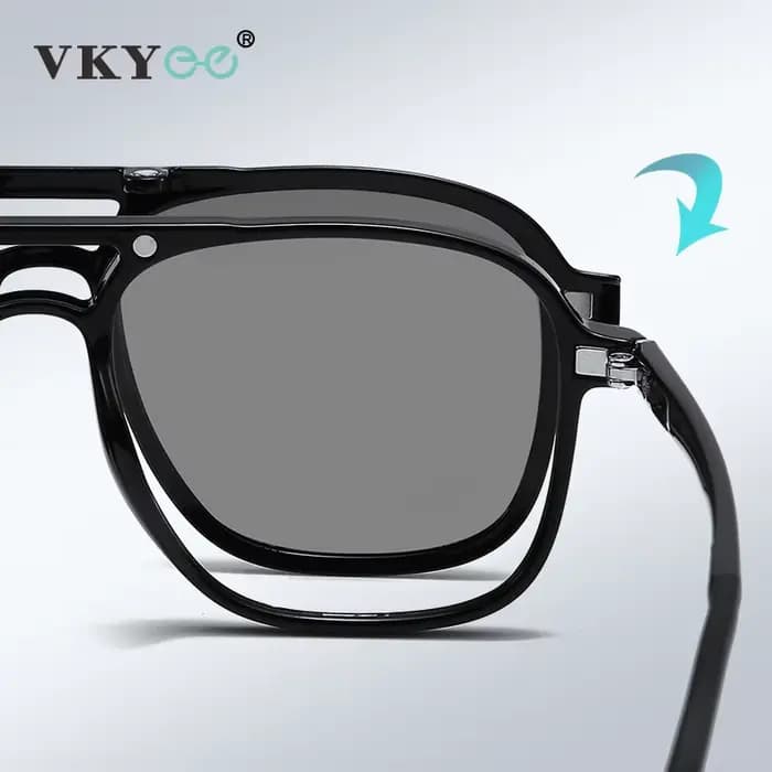 VICKY lunettes de soleil polarisées magnétiques rabattables sur Prescription personnalisable TR90 my