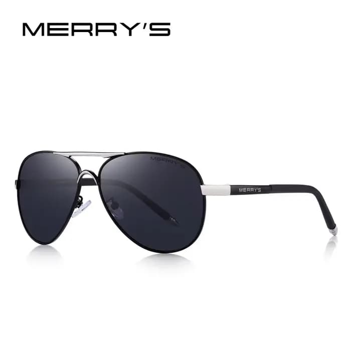 MERRYS – lunettes de soleil aviateur classiques pour hommes, polarisées HD, en aluminium, pour la co