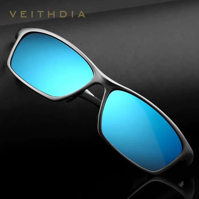 VEITHDIA lunettes de soleil en aluminium hommes polarisées UV400 lentille Sport en plein air conduit
