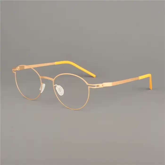 Lunettes rondes sans vis ultralégères pour hommes et femmes, lunettes de myopie, lunettes, cadre, co