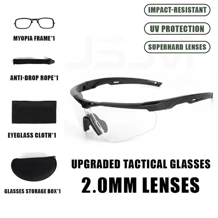 JSJM nouvelles lunettes de tir tactiques professionnelles Sports de plein air coupe-vent anti-poussi
