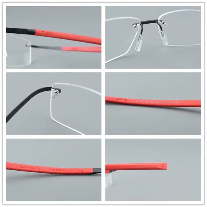 TAG Hezekiah titane lunettes cadre hommes TH0382 rétro carré lunettes lunettes myopie optique Prescr