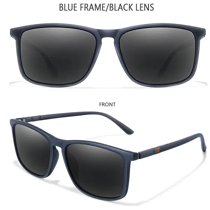 Lunettes de soleil polarisées carrées de luxe pour hommes et femmes, Vintage, à la mode, pour voyage