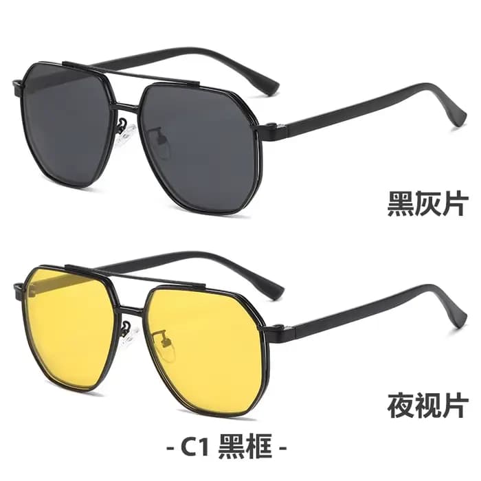 ZIROSAT 8602 lunettes de soleil polarisées hommes femmes pince magnétique sur lunettes titane optiqu