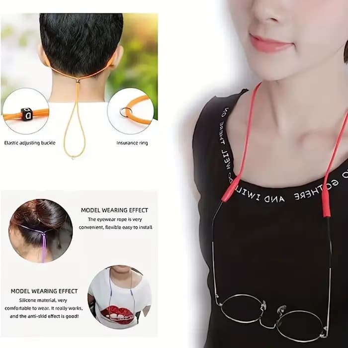 Retenue de lunettes de sport en Silicone, couleur bonbon, pour femmes et hommes, sangles de lunettes