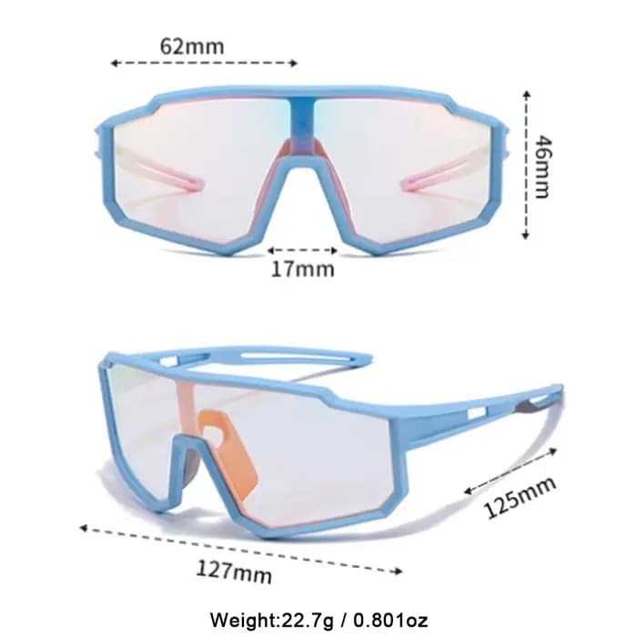 Lunettes de soleil de sport pour enfants ultra-légères et flexibles, monture en TPEE, photochromique