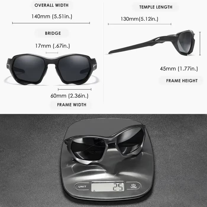 KDEAM-Lunettes de soleil de forme assorties pour hommes, polarisées, cyclisme, matériau TR90, branch