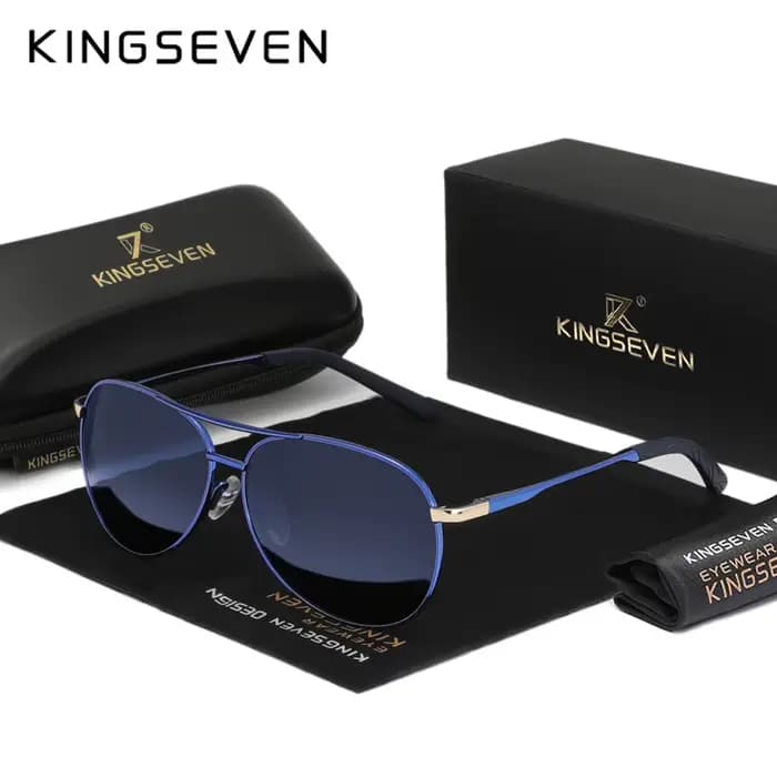 KINGSEVEN – lunettes de soleil polarisées UV400, design en alliage, classiques, protection estivale,