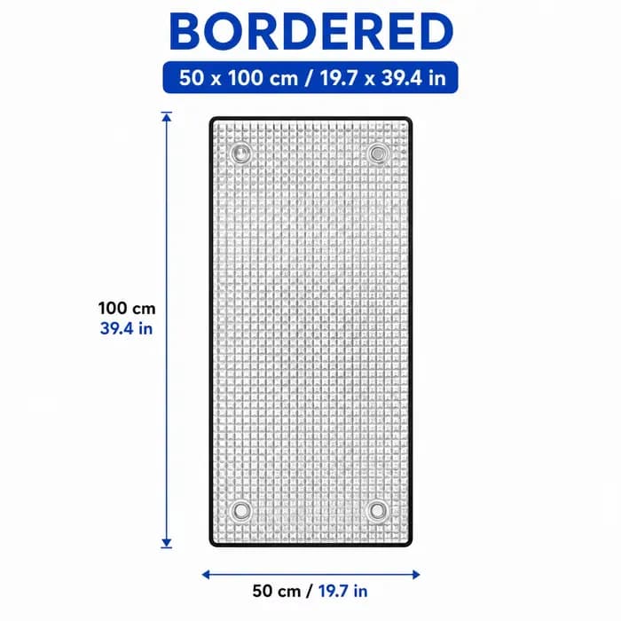 Panneau thermique réfléchissant pare-soleil en feuille isolante pour fenêtre de 9 mm, 50x100/70x100/