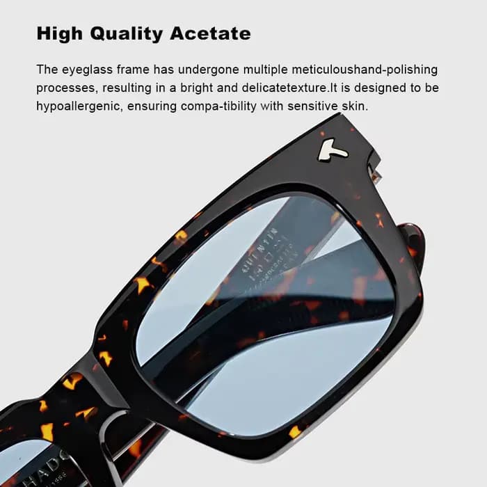Lunettes de soleil carrées de luxe en acétate pour hommes et femmes, classiques, pour l'extérieur, P