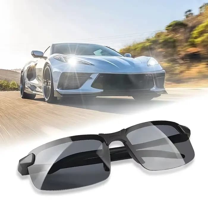 Lunettes de Vision nocturne pour hommes, pour la conduite, jaunes, monture PC, lunettes de soleil d'