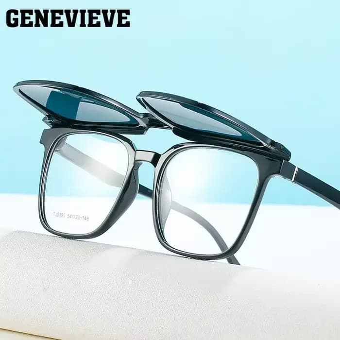 GENEVIEVE nouveau hommes pince magnétique sur lunettes de soleil polarisées sur Prescription hommes