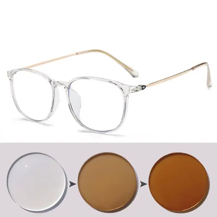 Lunettes optiques anti-UV pour hommes et femmes, verres myopes, photochromisme du soleil, résistante