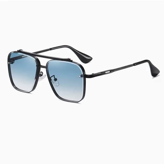 Nouvelles lunettes De Soleil dégradées pour hommes mode métal grand cadre lunettes De Soleil marque