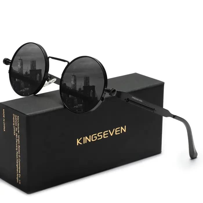 KINGSEVEN Original Designe lunettes de soleil gothique Punk polarisé hommes UV400 lunettes femmes ca