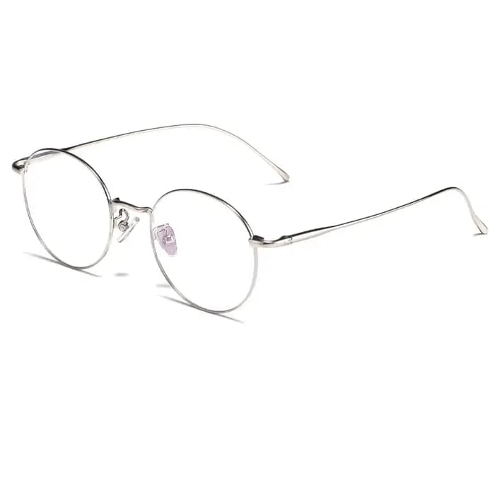 Lunettes rondes rétro en titane pur, monture complète pour myopie, pour hommes et femmes, montures d
