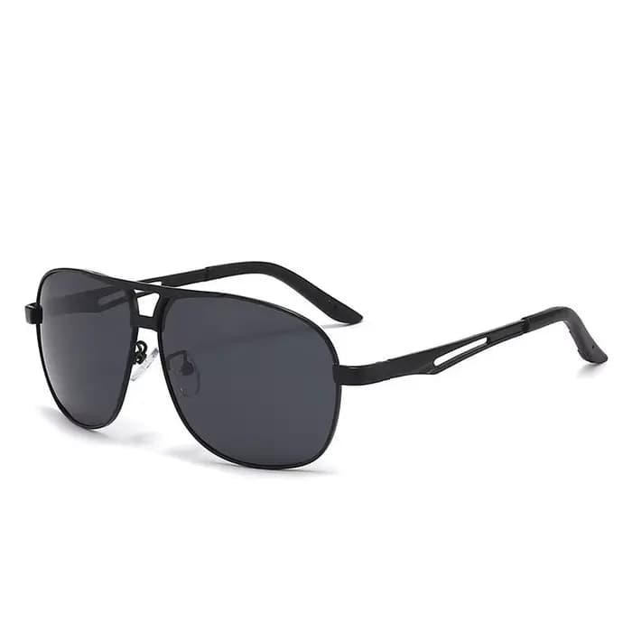 Lunettes de soleil pour hommes aviateur polarisé Protection UV Style militaire miroir en métal lunet