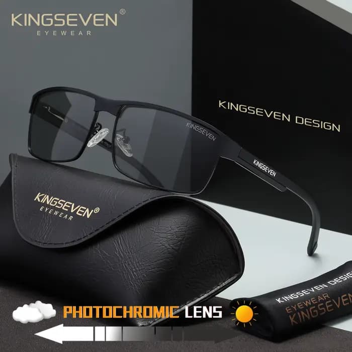 Lunettes de soleil polarisées KINGSEVEN pour hommes et femmes, UV400, anti-éblouissement, lunettes d