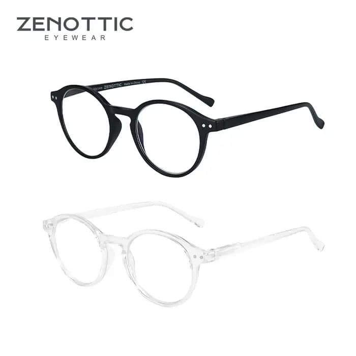 ZENOTTIC rétro Anti-lumière bleue lunettes lumière bleue bloquant les lunettes d'ordinateur rondes p
