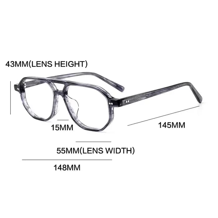 Gatenac Vintage acétate lunettes cadre hommes pilote à la main qualité lunettes cadre femmes rétro m