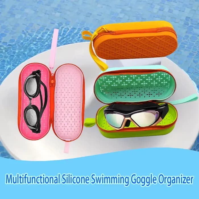 Organisateur de lunettes de natation en Silicone, étui de protection souple, équipement de natation,