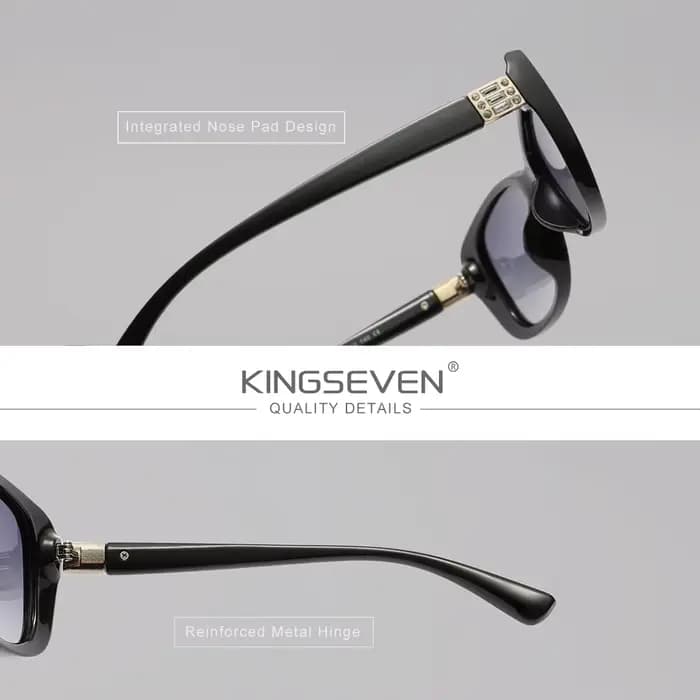KINGSEVEN – lunettes de soleil polarisées UV400 pour femmes, monture ovale, classiques, décontractée