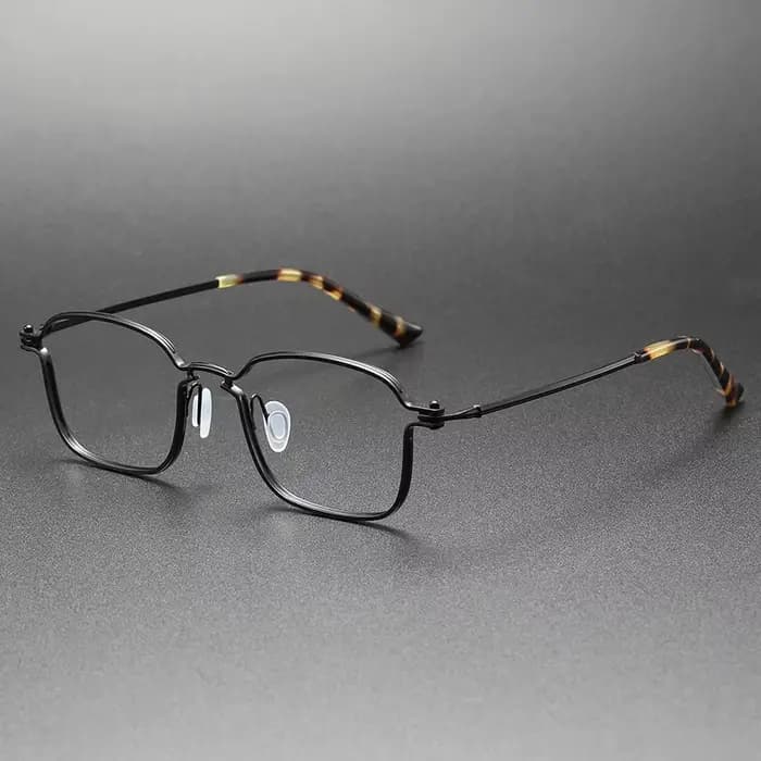 Italie RLT série répliques luxe pur titane cadre carré hommes femmes grand visage lunettes à la main
