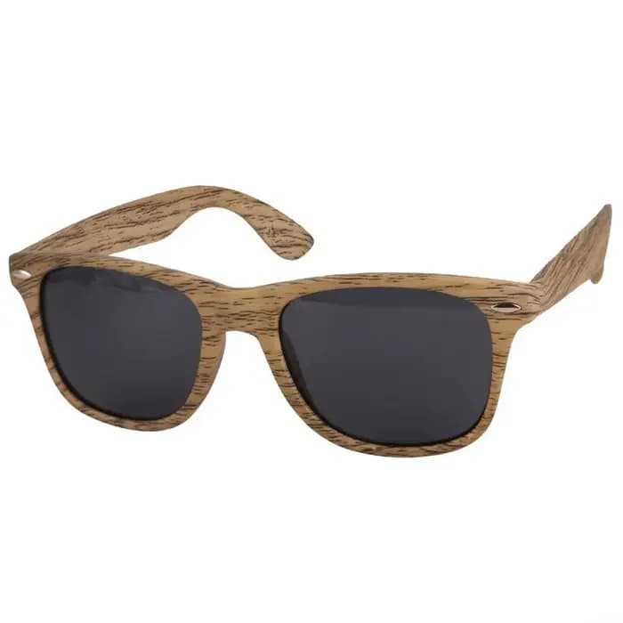 Lunettes de soleil rétro Vintage pour hommes et femmes, couleur bois, mode été, Grain de bois